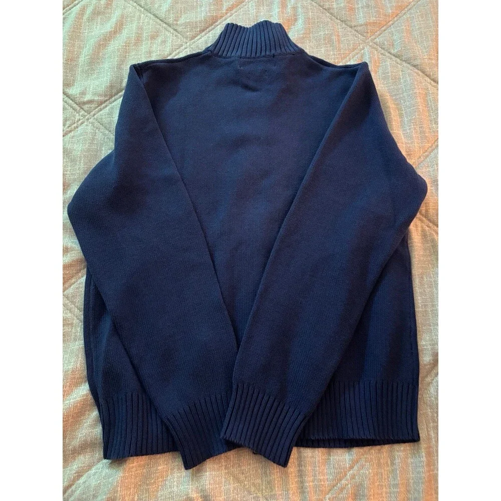 Polo Ralph Lauren: Men’s Navy Blue Full-Zip Sweater, Size M — NWOT